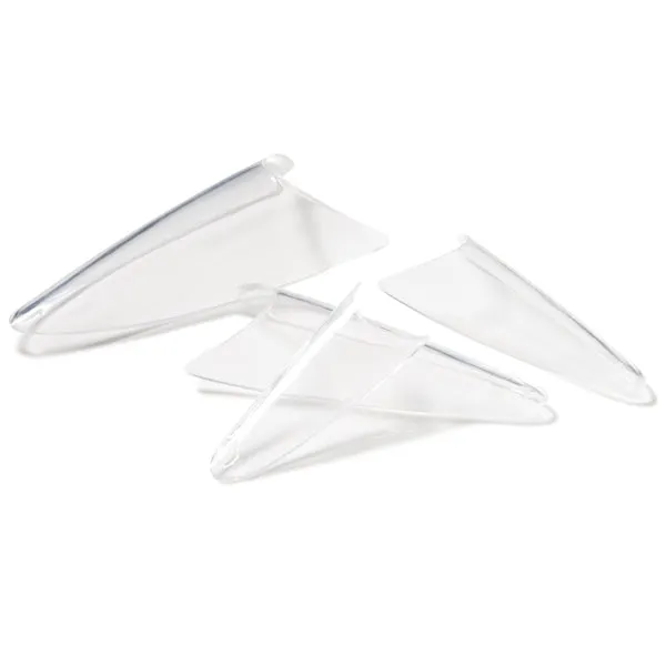 50 Individual Clear Stiletto Tips