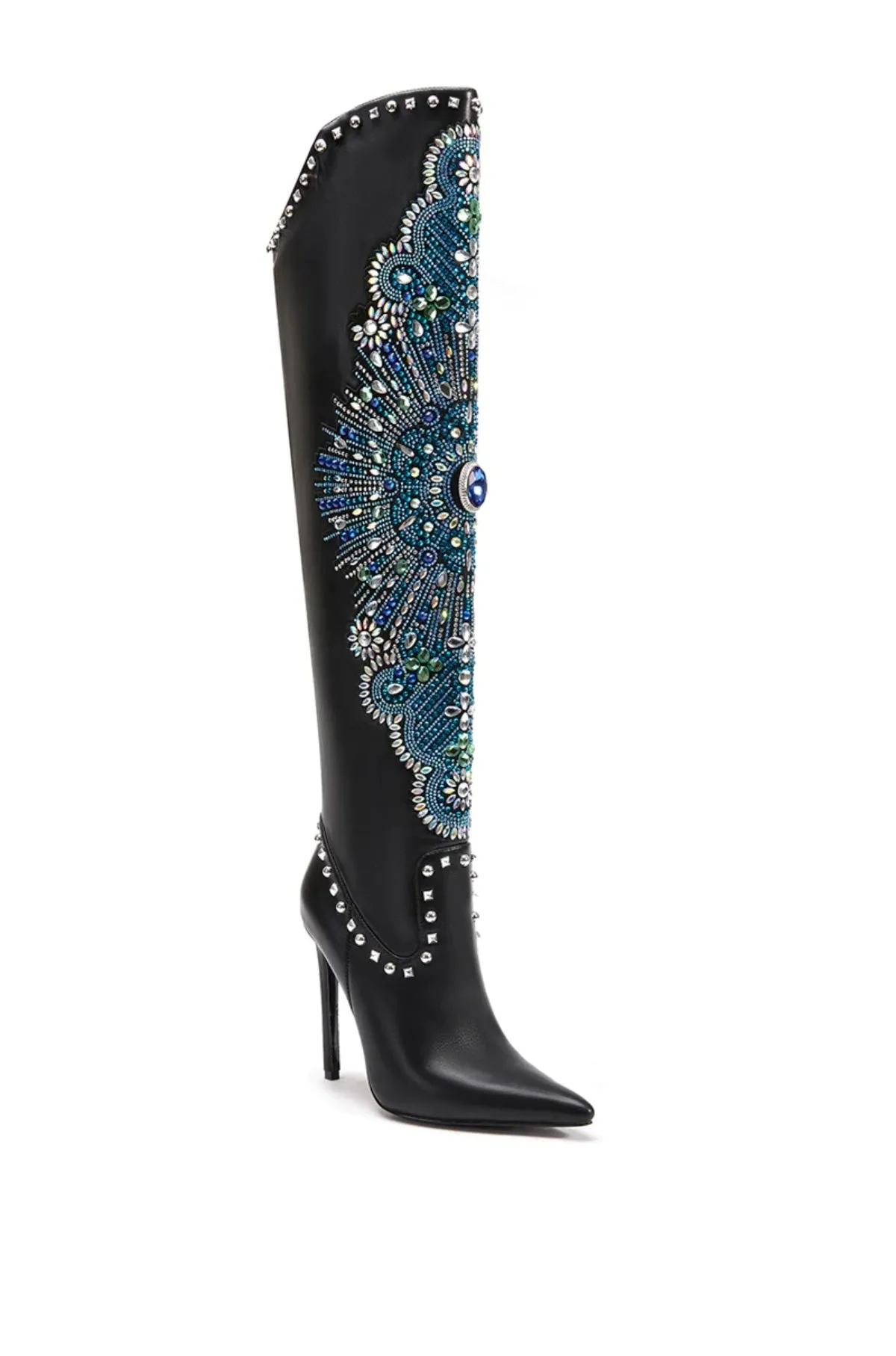 AXELLE-BLACK STILETTO BOOT