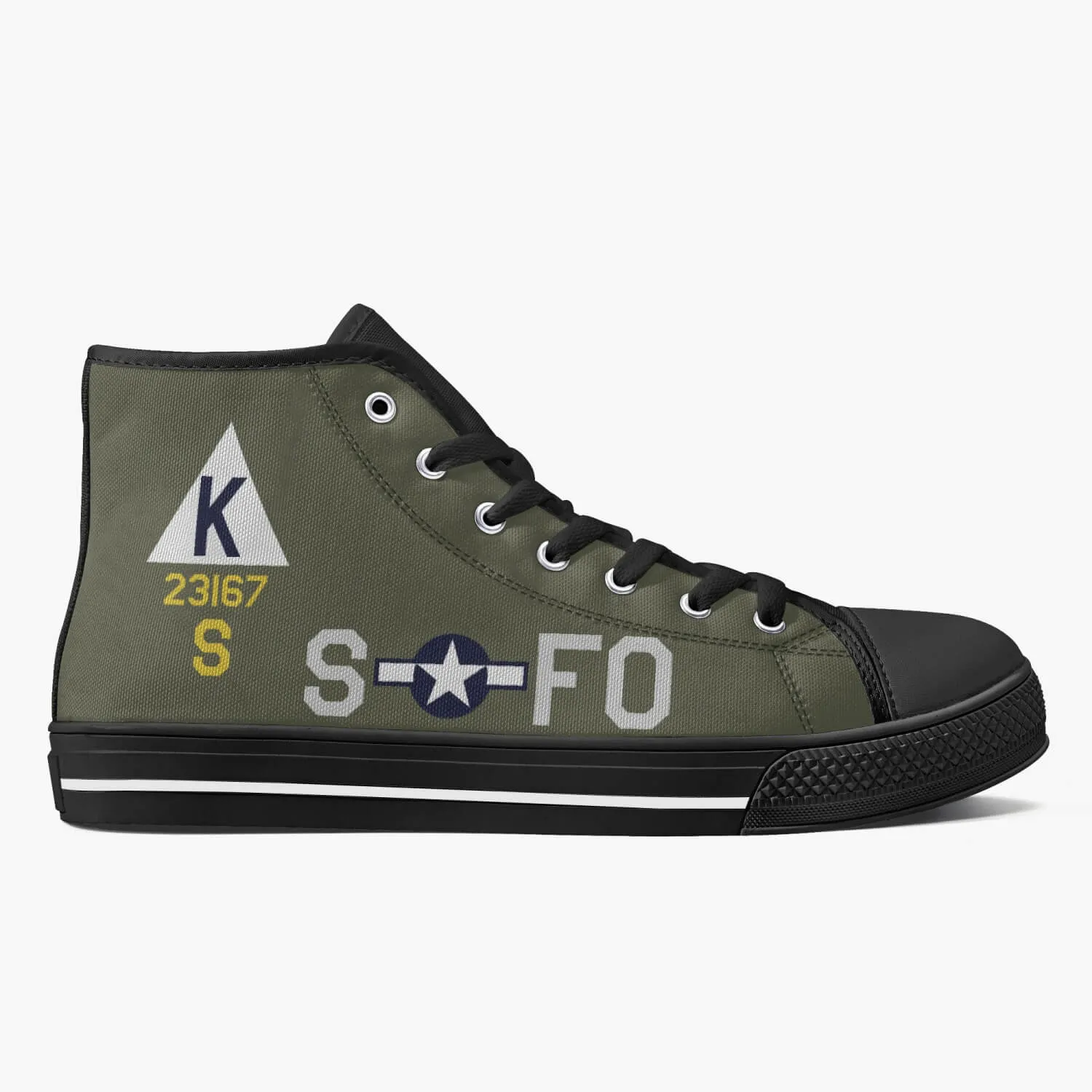 B-17 "Ye Olde Pub" High Top Canvas Shoes