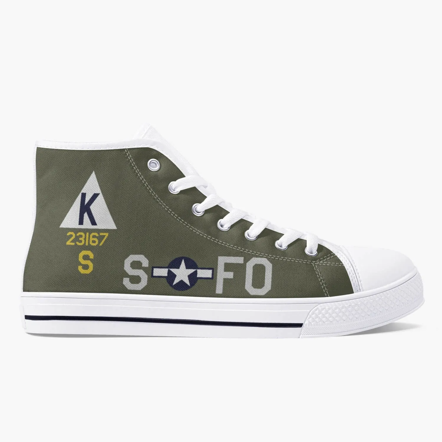 B-17 "Ye Olde Pub" High Top Canvas Shoes