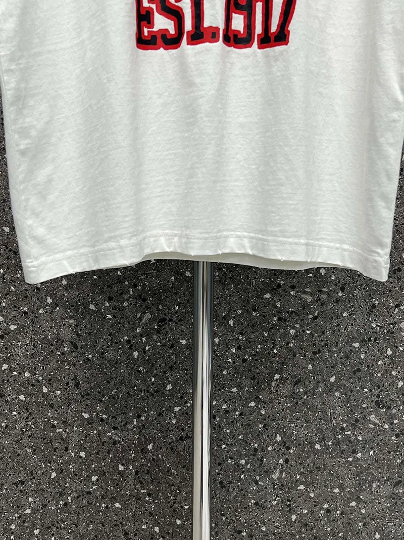 Balenciaga College Medium Fit T-Shirt White -SS22