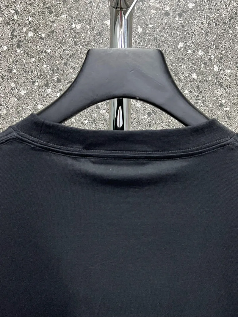 Balenciaga Paris By Day Tight T-shirt Black Faded