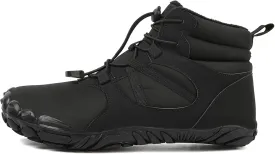 Barefoot Shoes Fur Lined Winter Mens Wide Toe Box Trail Runner Women Zero Drop Sole High top Walking Shoes Minimalist Outdoor Hiking Trekking Boots Sneakers