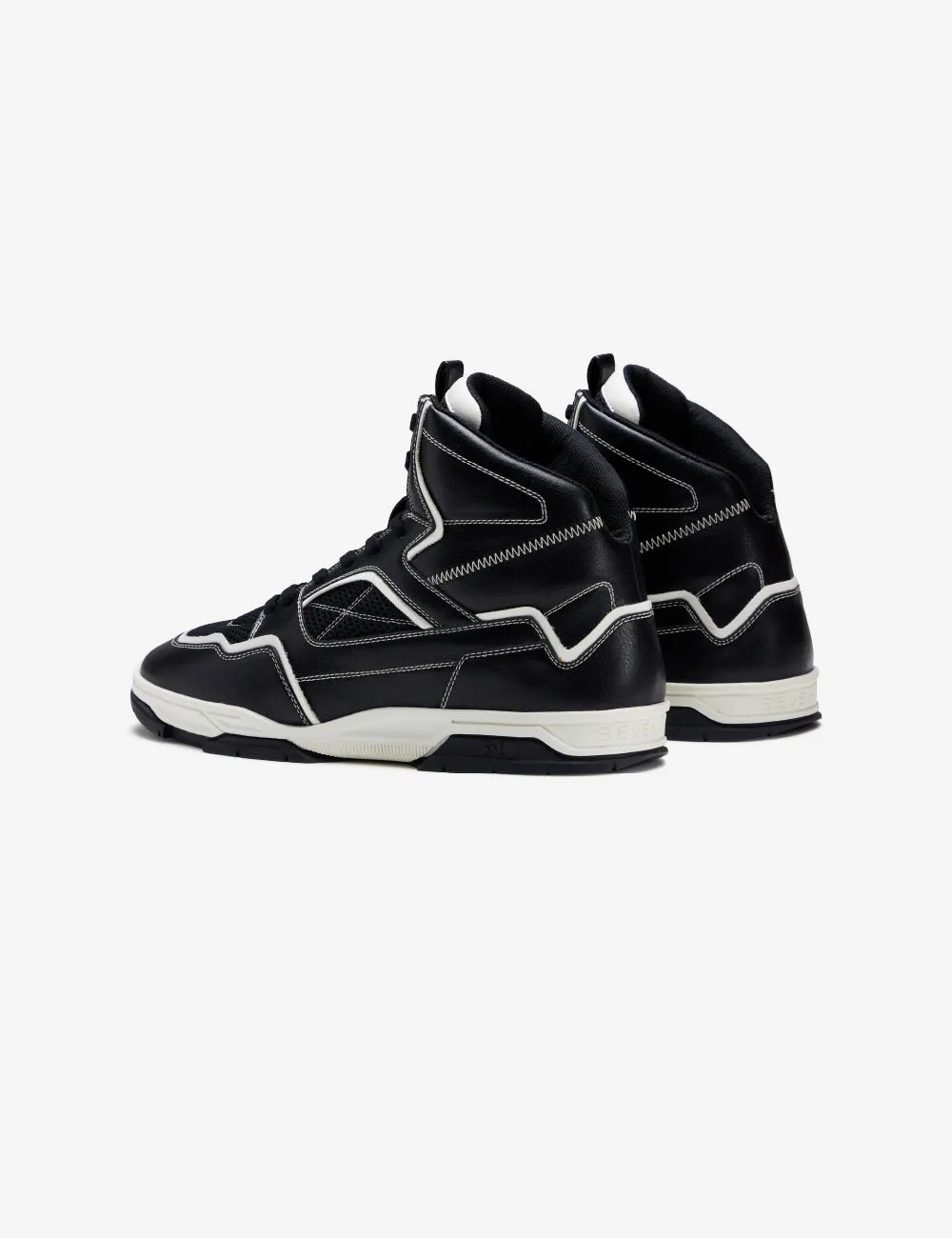 Celeb Soptted - 714 black white high-top sneaker