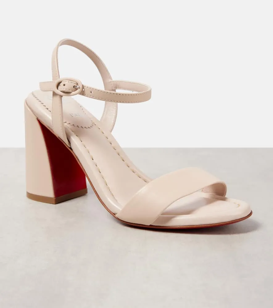 Christian Louboutin Miss Jane 85 leather slingback sandals