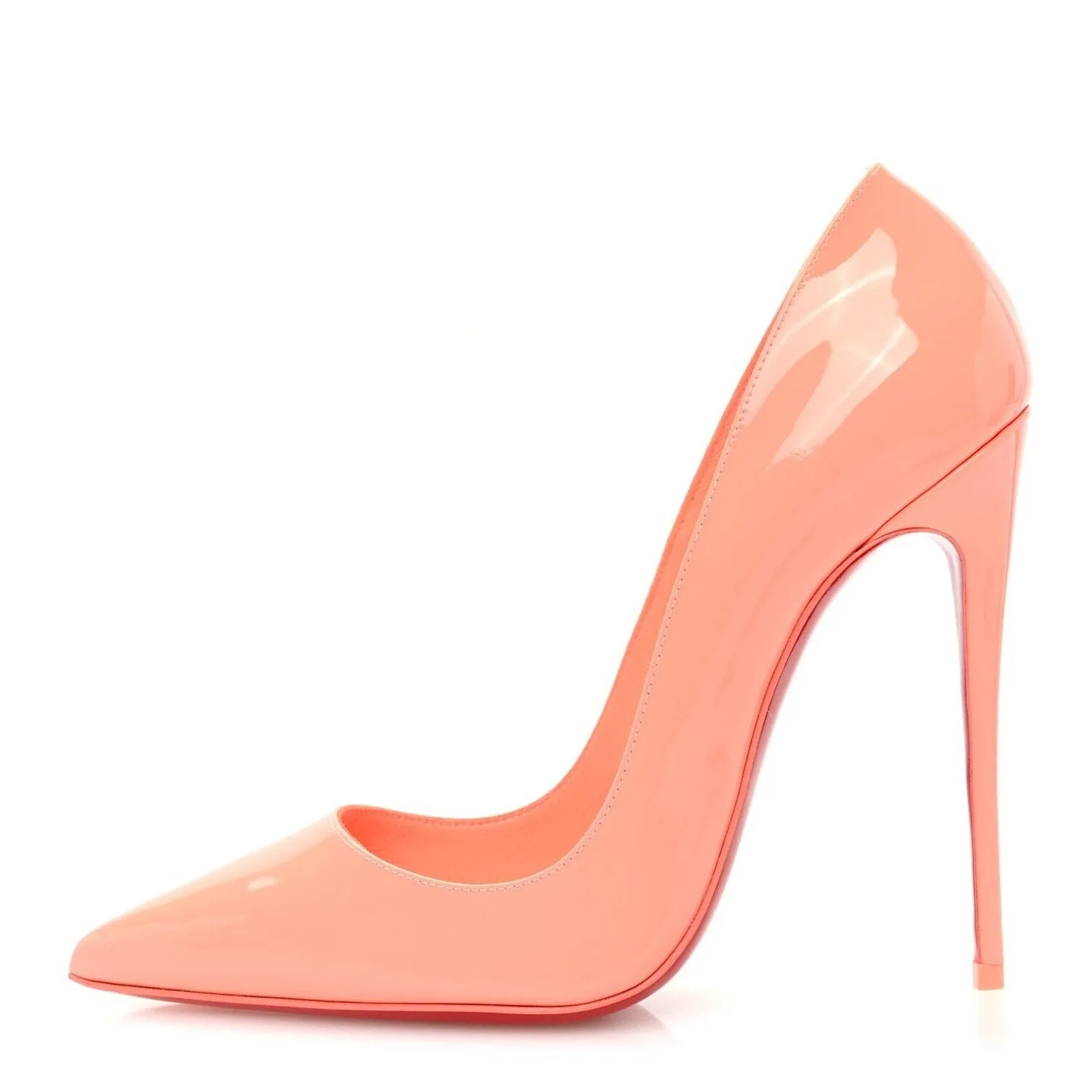 Christian Louboutin So Kate 120 patent leather pointed toe pumps Orange