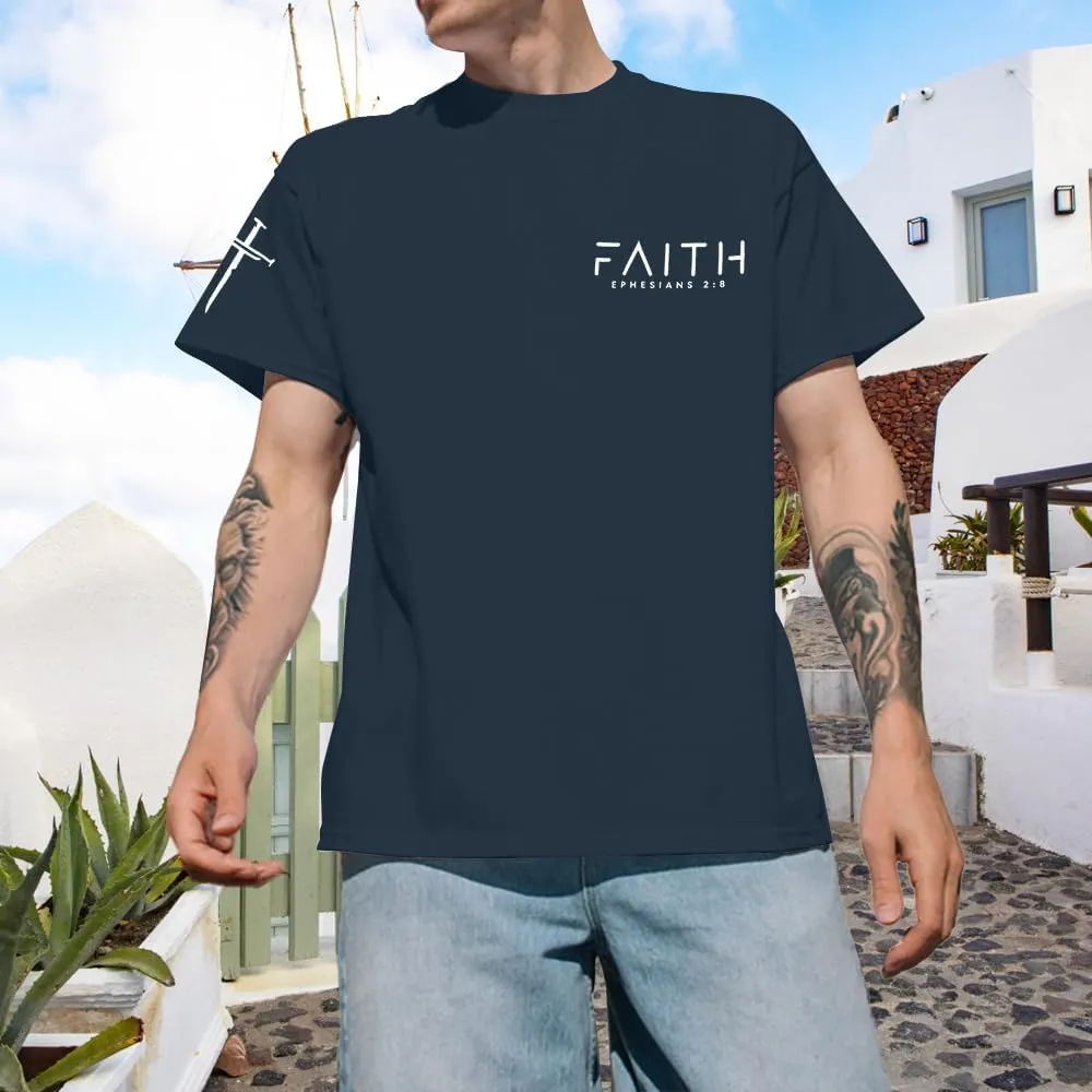 Christian Shirts for Men:Faith Cross Printed T-Shirts Christian Gifts for Men Jesus Shirts Holy Bible Tees