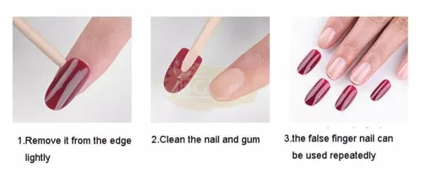 Color Nail Tips | Full Cover | Stiletto | 05 Slate Gray (100 pcs/box)