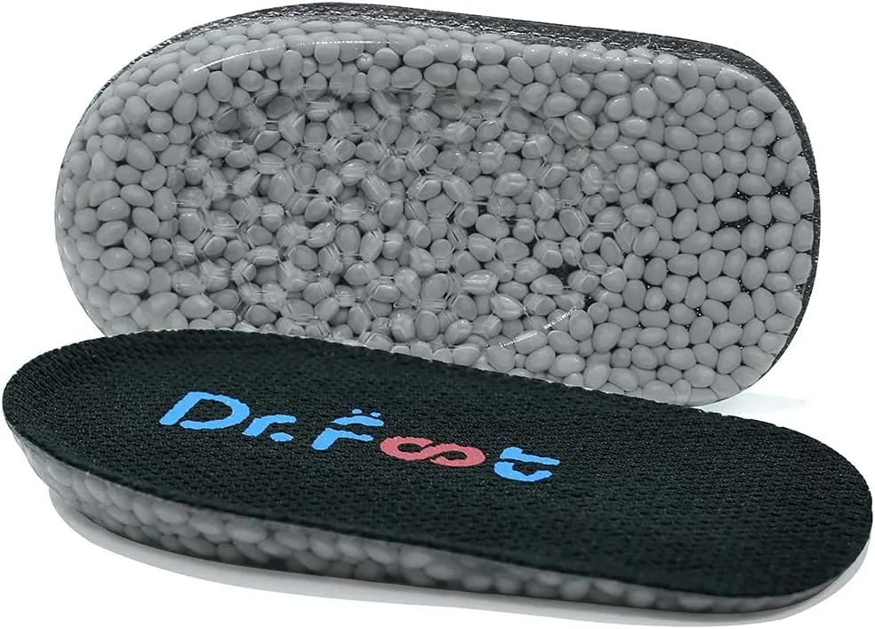 Dr.Foot Height Increase Insoles, Heel Cushion Inserts, Heel Lift Inserts for Leg Length Discrepancies