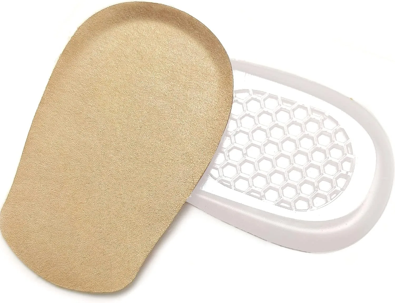 Gel Heel Lifts, 1/2 Inch Shoe Lifts for Leg Length Discrepancies, Small Height Increase Insole for Women, Shoe Inserts Comfort Half Heel Raisers for Heel Pain - 1 Pair