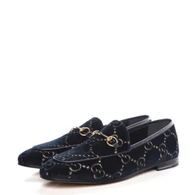 Gucci Velvet GG Jordaan Loafers