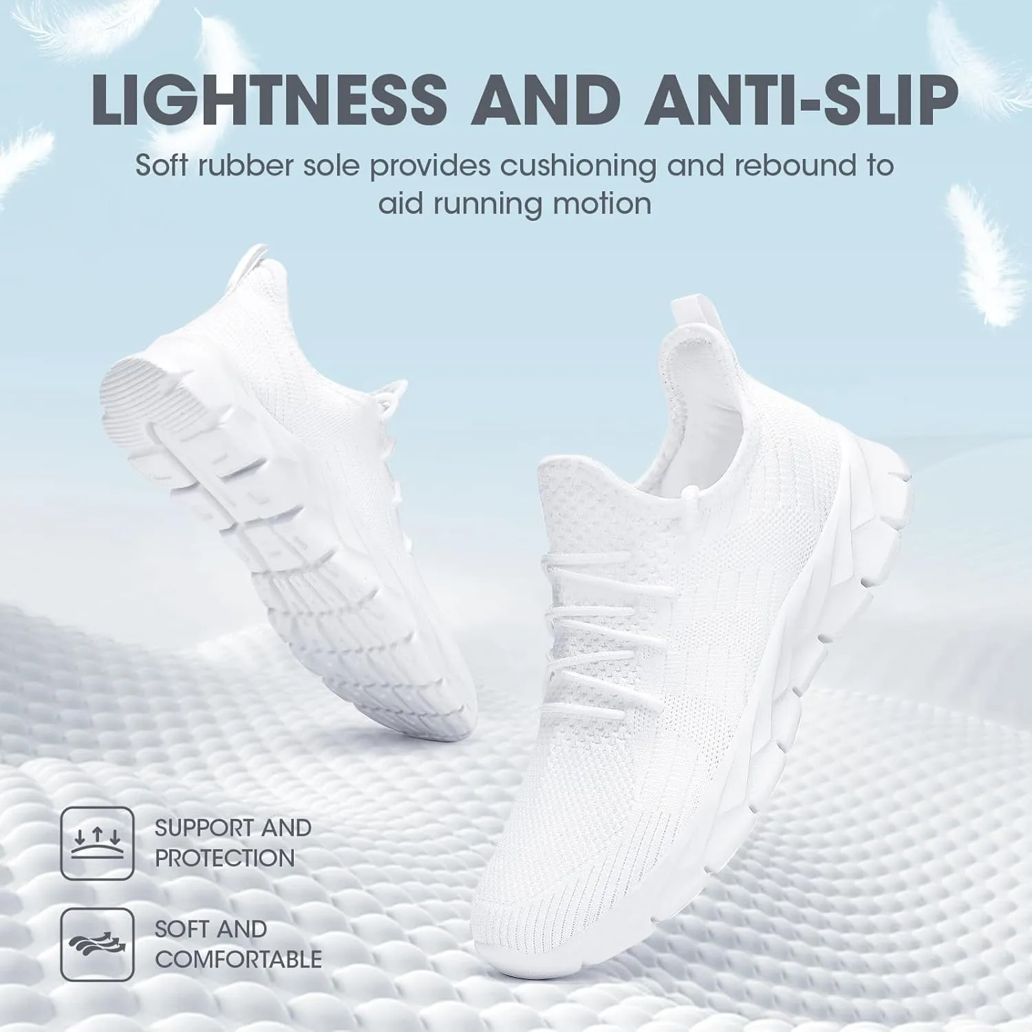 INYO Womens Tennis Shoes Casual Gym Workout Walking Shoes Lightweight Breathable Sneakers Non Slip Running Shoes for Women