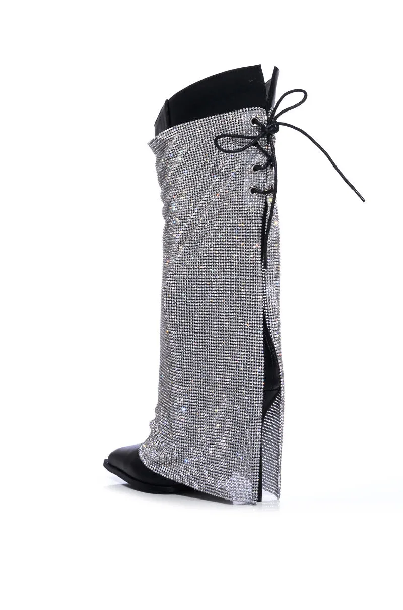 JACLYN-BLACK STILETTO BOOT