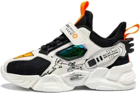Kid Boys Girls Lightweight Breathable Sneakers Strap Athletic Tennis Shoes for Running Walking