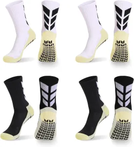 MENDENG Grip Socks Soccer Men Youth Non Slip Grippy Socks for Men Non Skid Football Hospital Anti Slip Athletic Socks