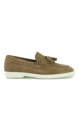 Men's BOSS Black Sienne Medium Beige Suede Moccasins