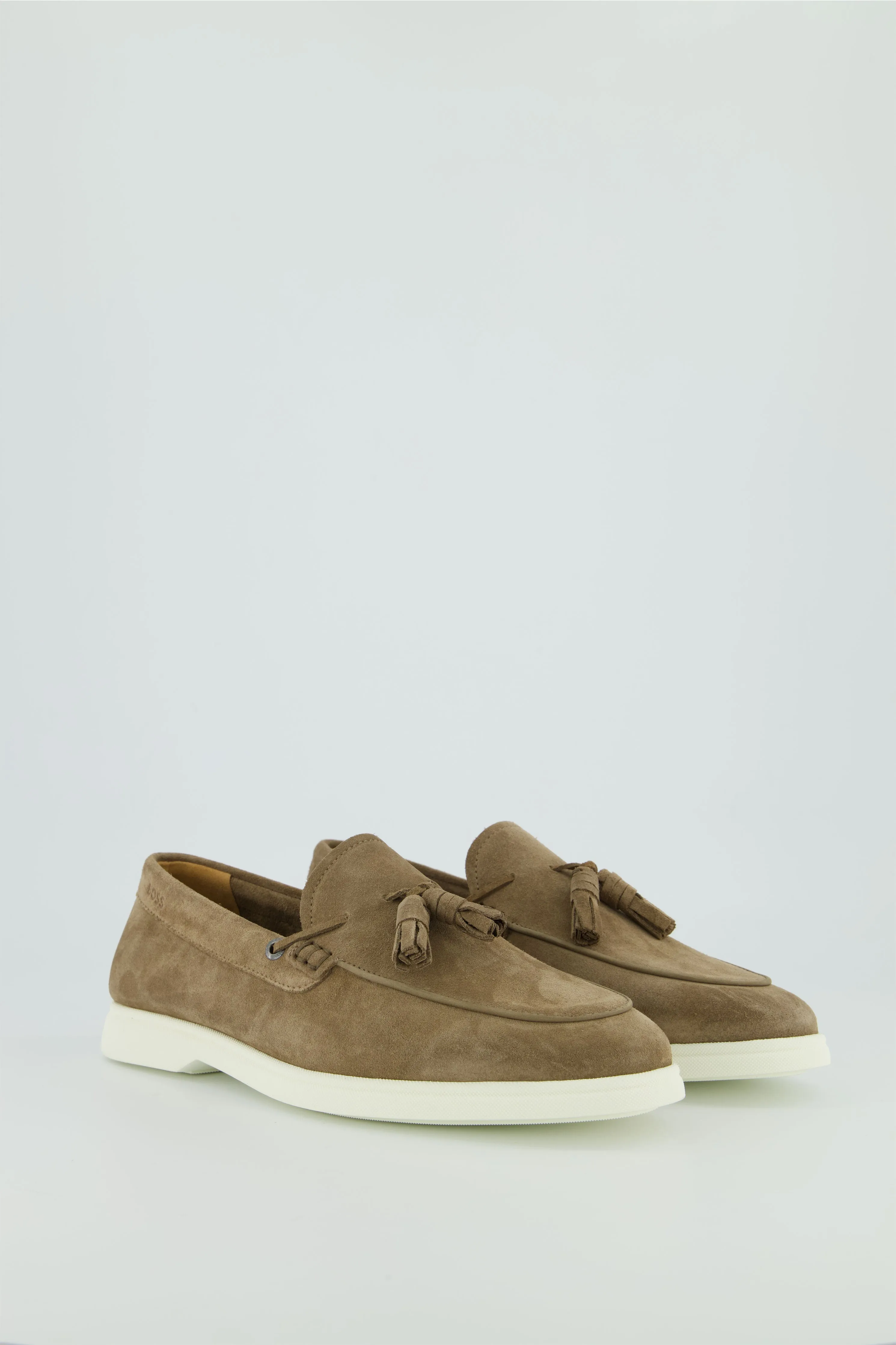 Men's BOSS Black Sienne Medium Beige Suede Moccasins
