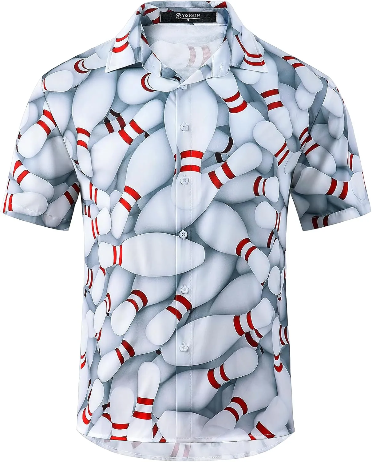 Men's Hawaiian Printed Short Sleeve Shirts Tropical Floral Button Down Aloha Holiday Shirt Vacation Casual Beach Clothings