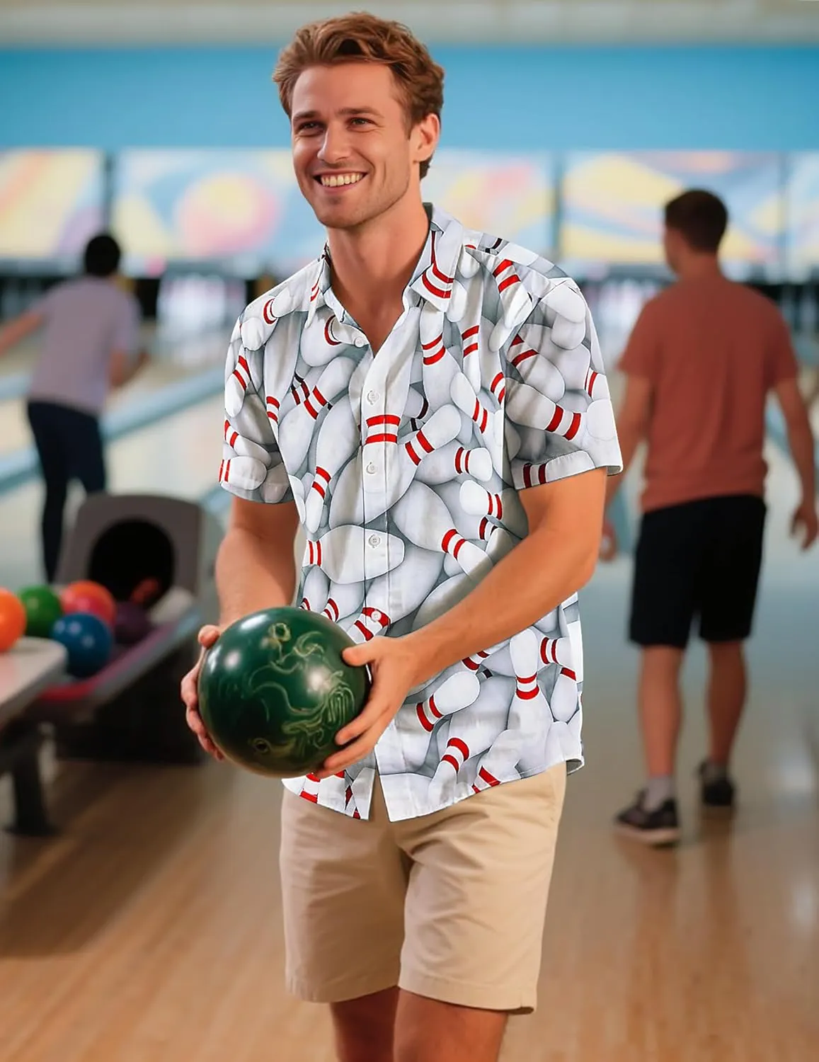 Men's Hawaiian Printed Short Sleeve Shirts Tropical Floral Button Down Aloha Holiday Shirt Vacation Casual Beach Clothings