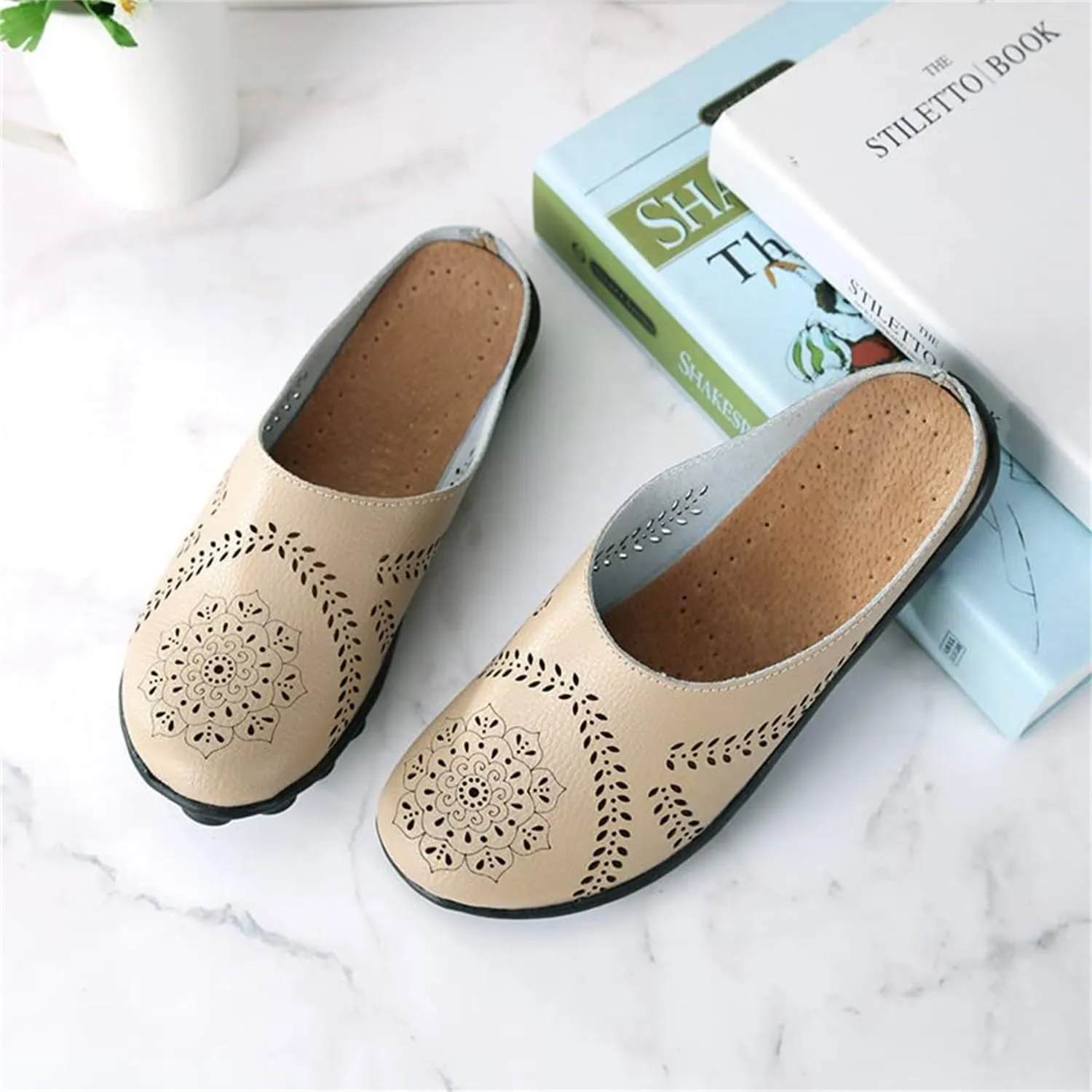 Owlkay Shoes for Women,Owlkay Orthopedic Shoes for Women,Owlkay Casual All-Match Hollow Slippers