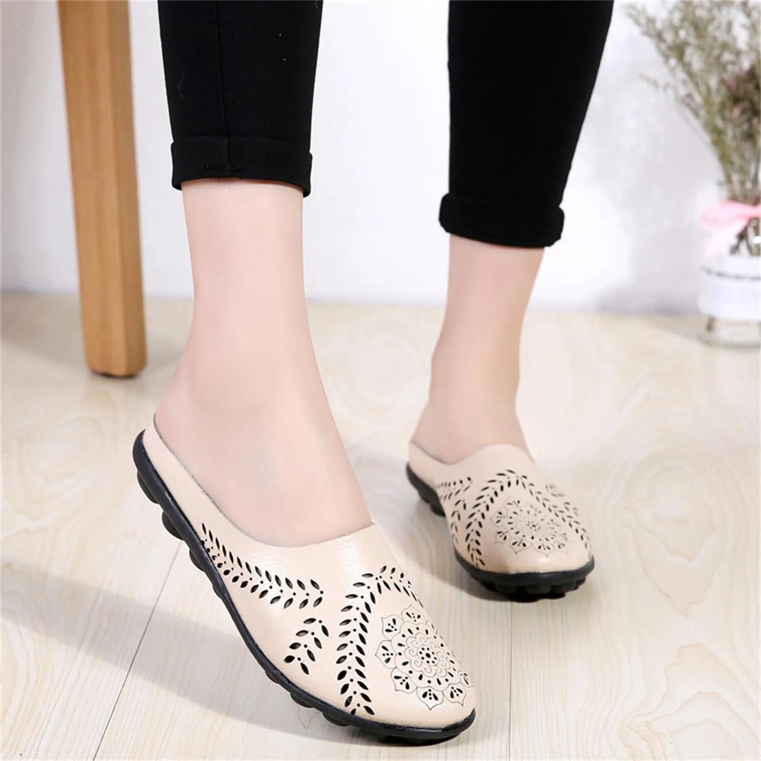 Owlkay Shoes for Women,Owlkay Orthopedic Shoes for Women,Owlkay Casual All-Match Hollow Slippers
