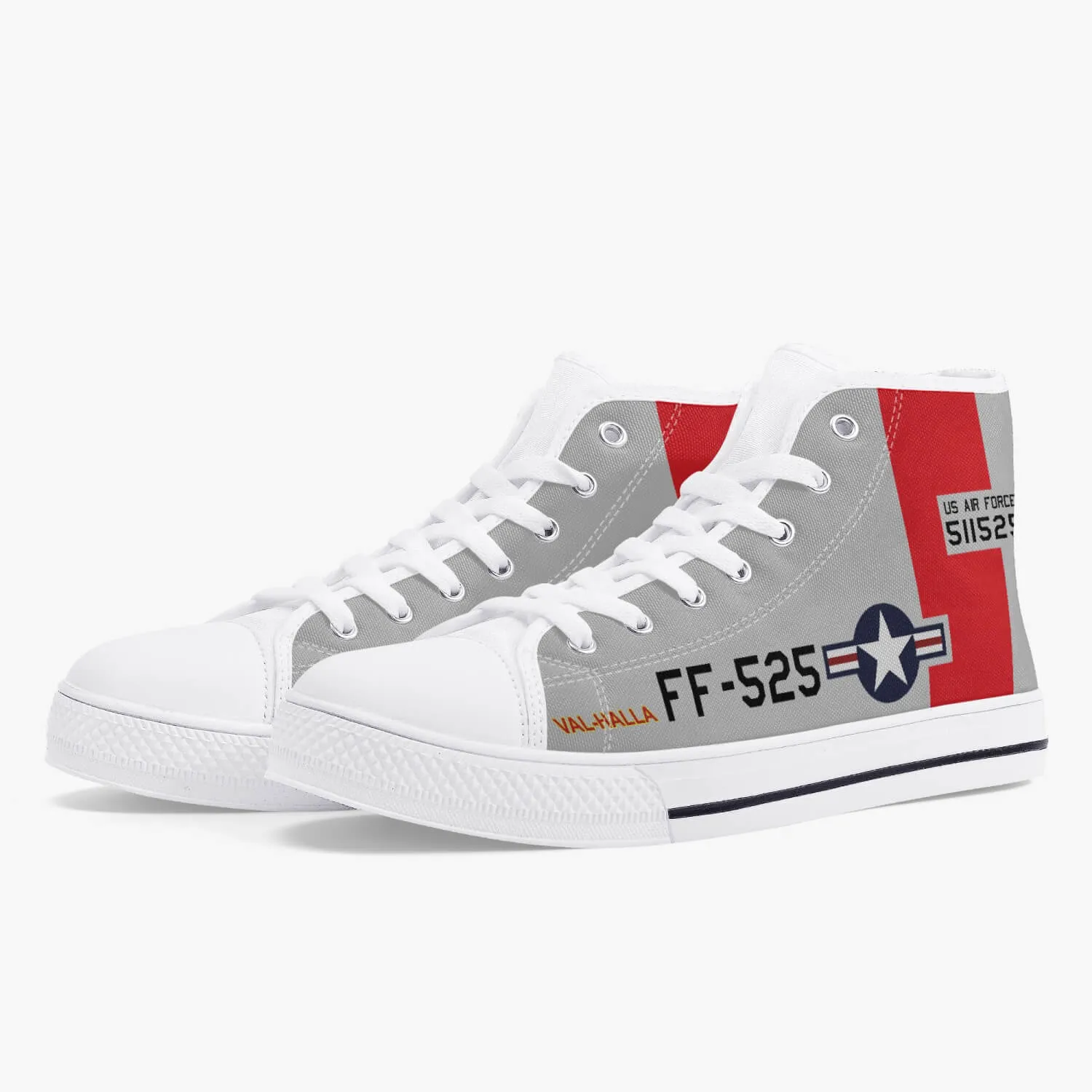 P-51 "Val-Halla" High Top Canvas Shoes