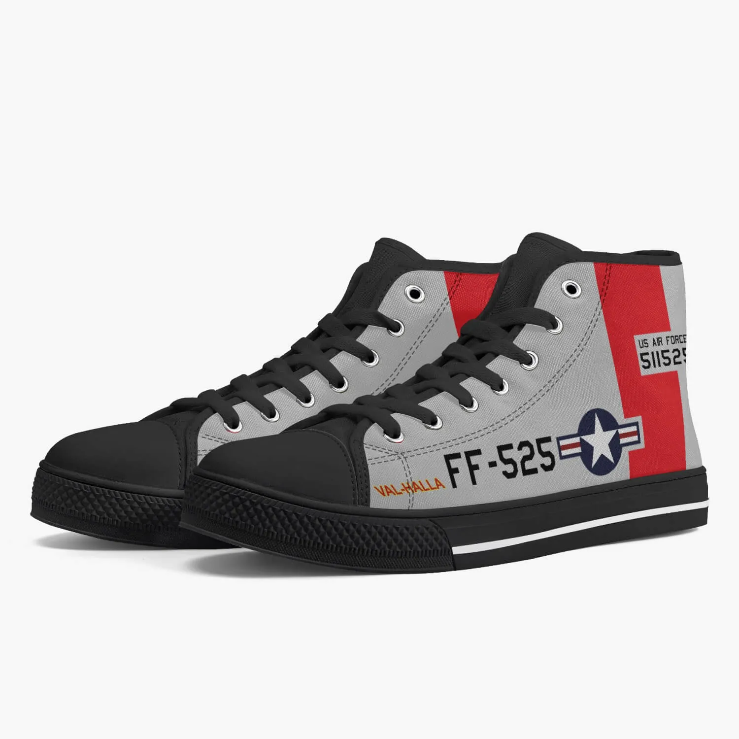 P-51 "Val-Halla" High Top Canvas Shoes