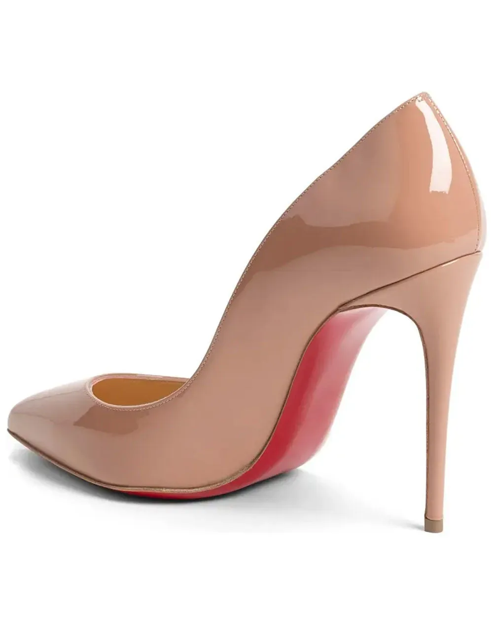 Pigalle Follies 100 Patent Leather Pump in Nude