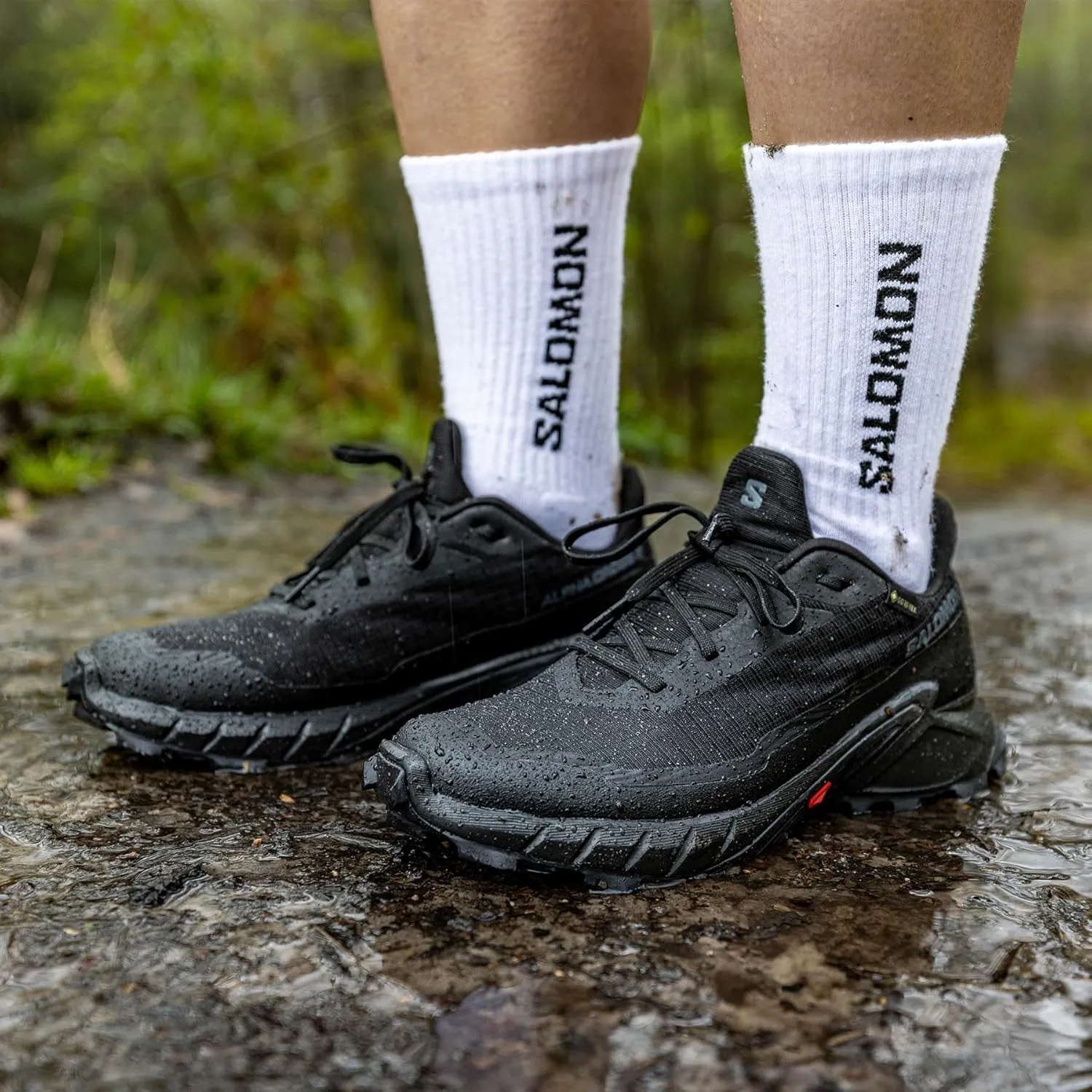 Salomon Womens Alphacross 5 Gore-Tex, Waterproof Trail Running Shoes