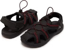 Skysole Boys Water Shoes, Rugged Closed Toe Back Strap Amphibian Sandals for Beach, Hiking & Outdoor Sports - Patterned/Solid