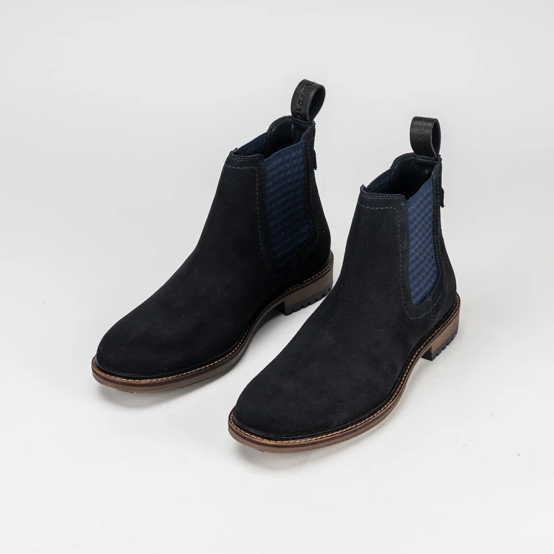 Sloane Mens Ledger Suede Chelsea Boots Navy