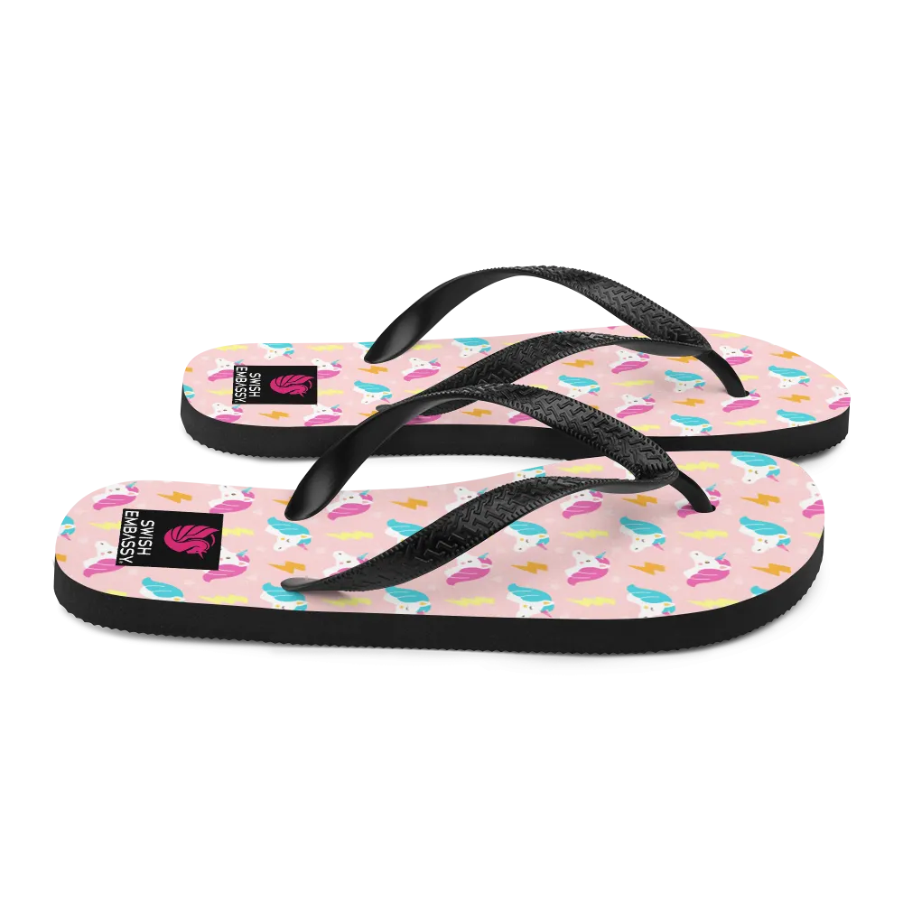 Unicorn Thunder (Flip Flops)