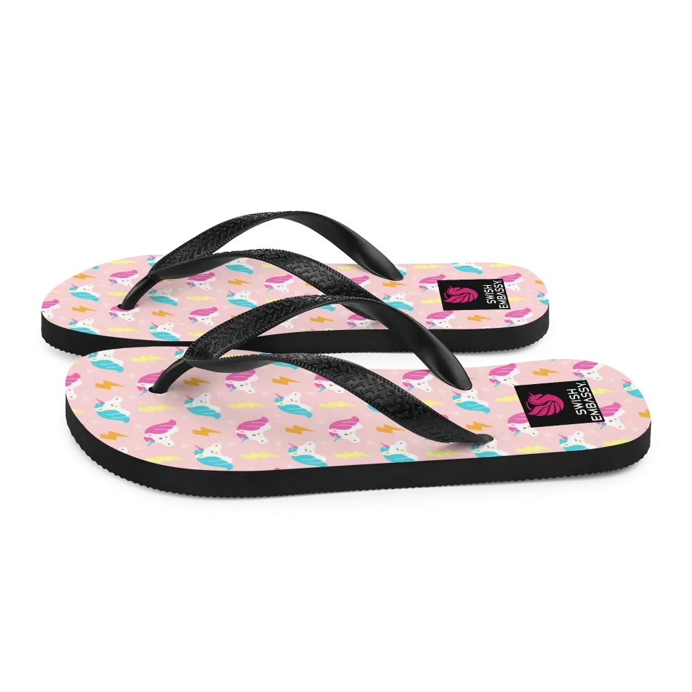 Unicorn Thunder (Flip Flops)