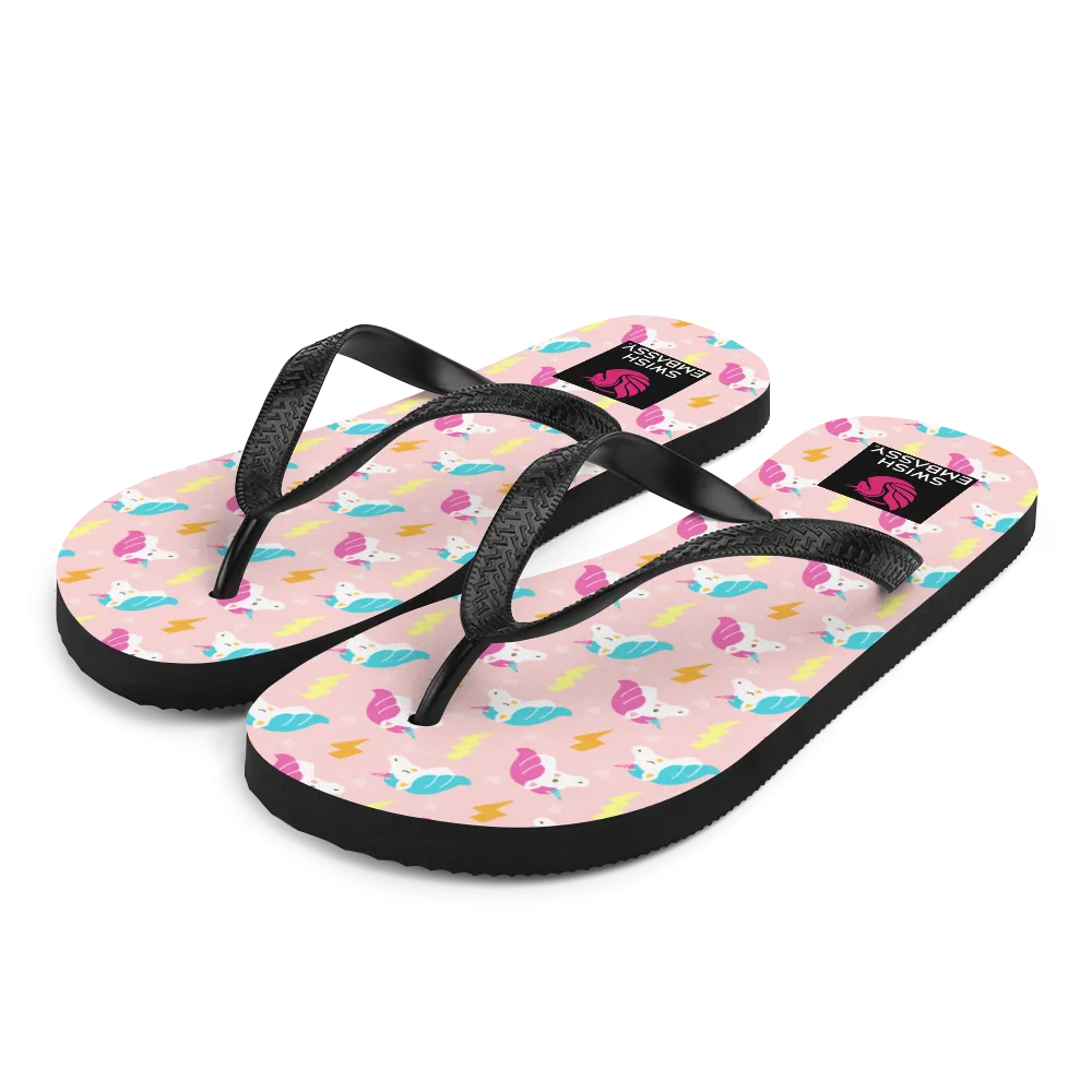 Unicorn Thunder (Flip Flops)