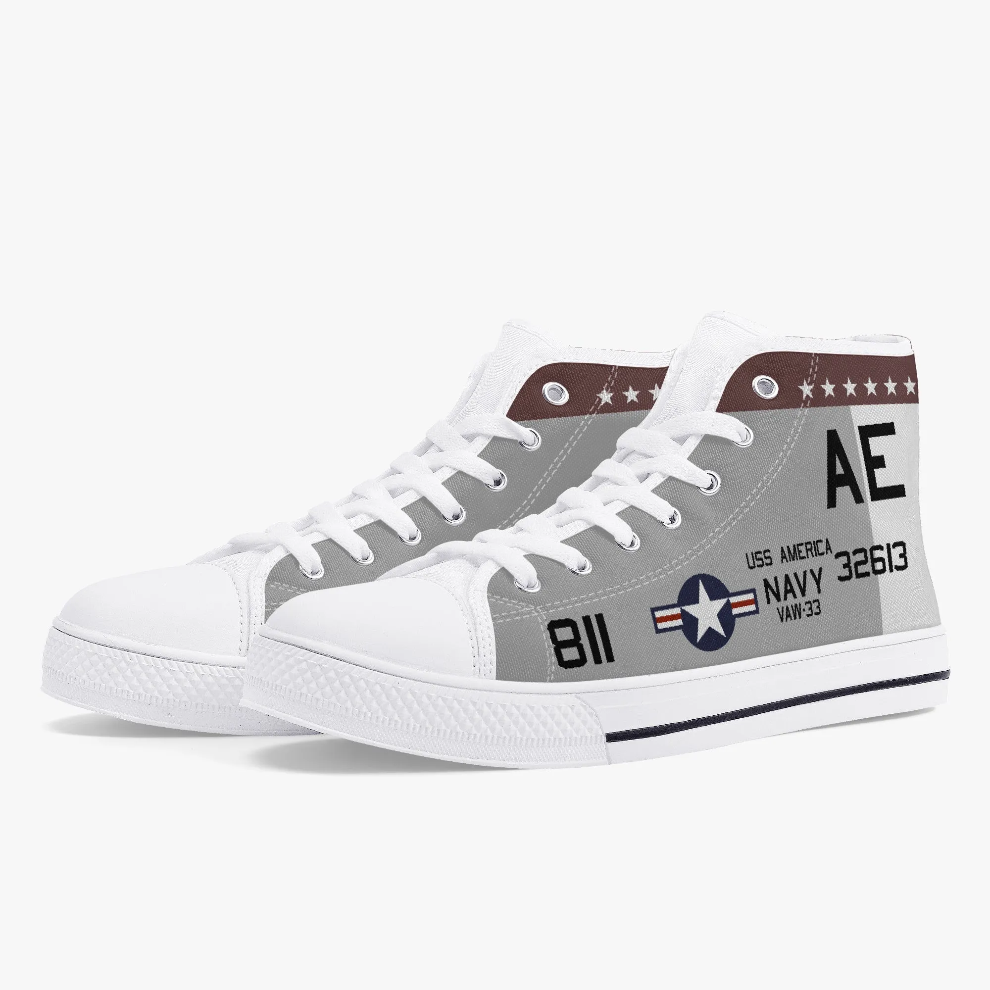 VAW-33 "Nighthawks" High Top Canvas Shoes