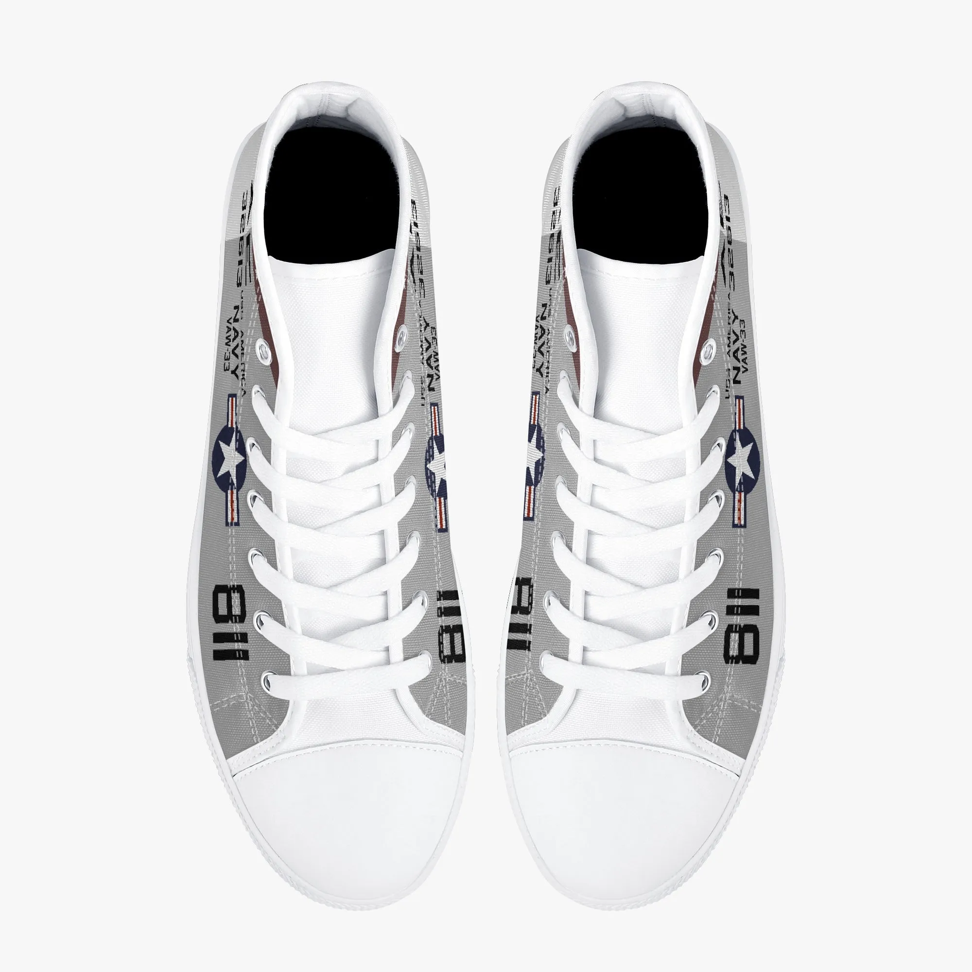 VAW-33 "Nighthawks" High Top Canvas Shoes