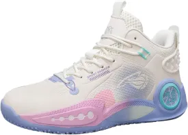 Womens Fashion Lace Up Arch Support Basketball Shoes Breathable Non Slip Comfortable High Top Sneakers Running Walking Tennis Shoes