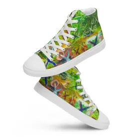 Women’s high top canvas shoes- Green