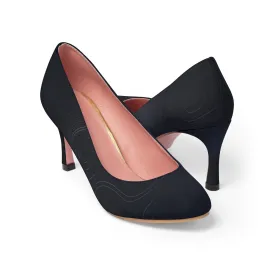YE Midnight Black Women's High Heels